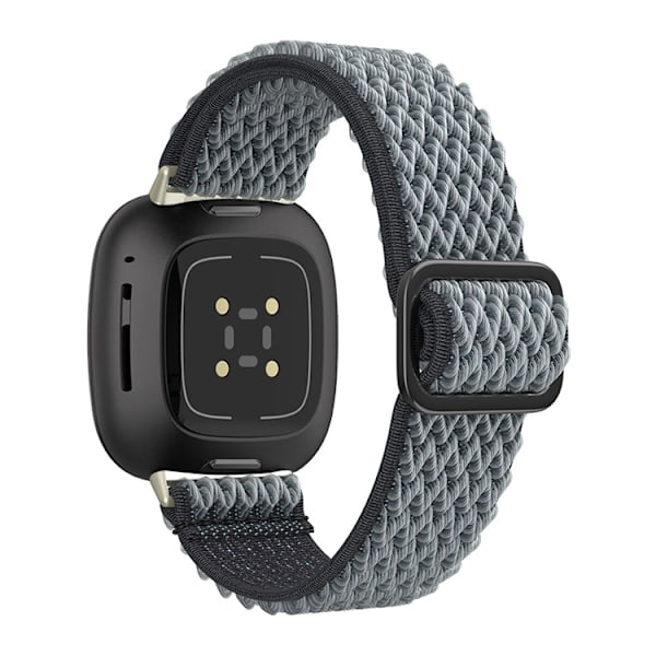 Nylon klockarmband till Fitbit Versa 3/4 Grå