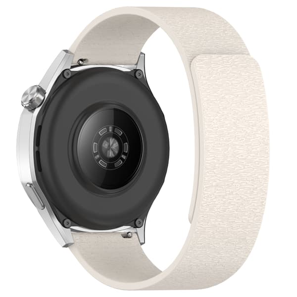 Cloud Wood Grain Silicone Magnetic Strap White 18 mm White 18 mm