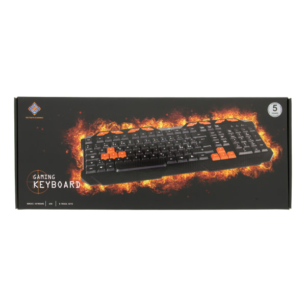 DK110 Membrane Keyboard, anti-ghosting, nordic layout, black