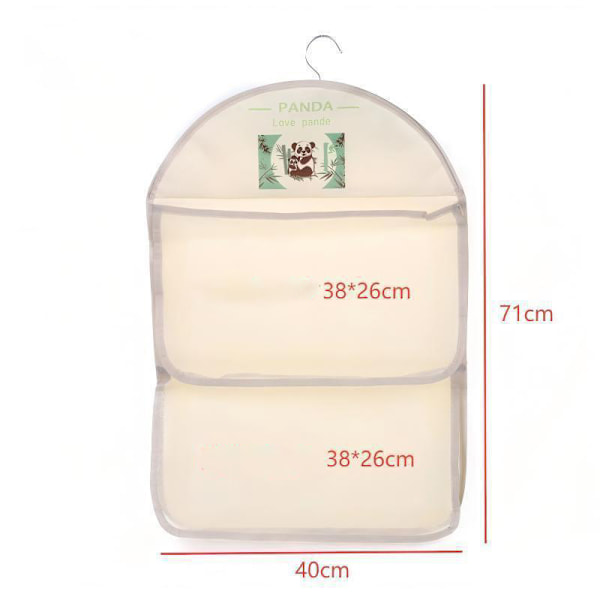 Förvaringsväska för underkläder, hängande Double Layer