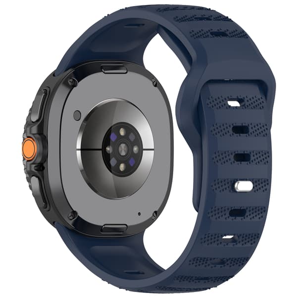 Stilfuld silikonerem til Galaxy Watch8 & Watch Ultra2 Blue Blue