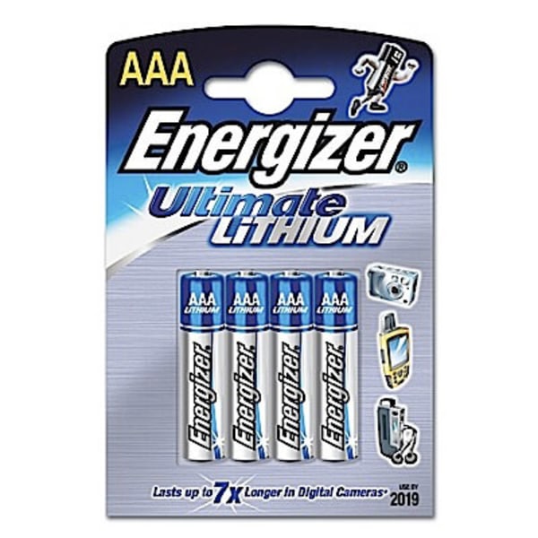 ENERGIZER Batteri AAA/LR03 Ultimate Lithium 4-pack