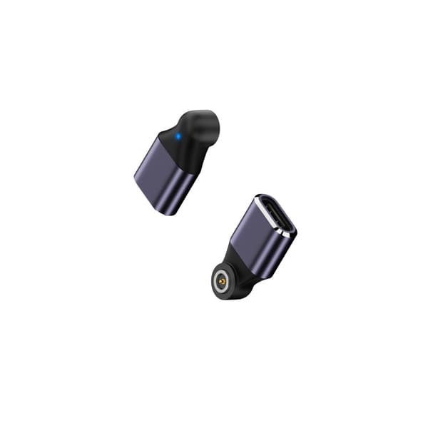 Magnetisk laddningsadapter för smart ring, N52-magnet, kortslutningsskydd, aluminiumlegering, 2-pack för NFC-ring Black Black
