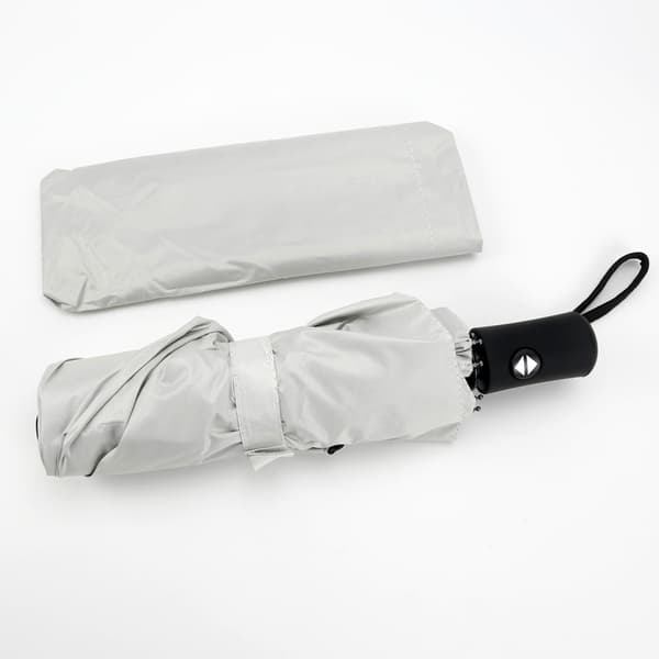Automatisk foldbar paraply med UV-beskyttelse White White