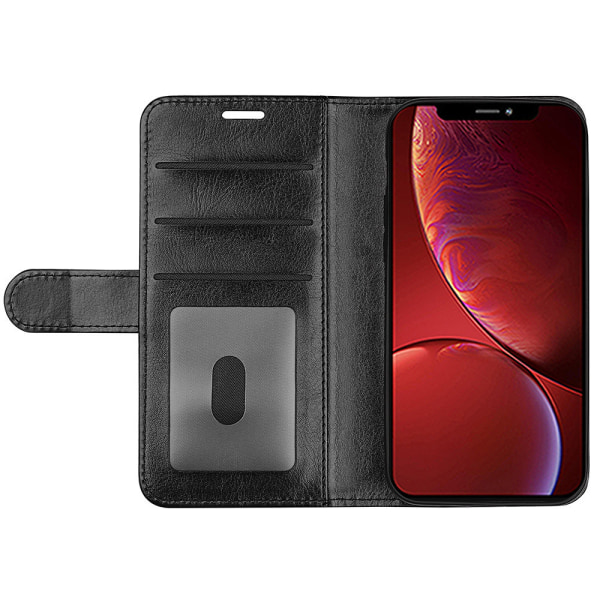 iPhone 13 Pro plånboksfodral PU-läder/TPU Svart