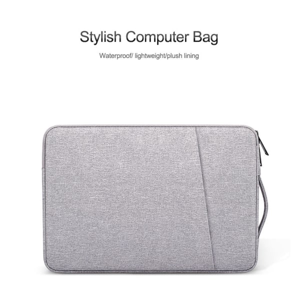 INF Laptopfodral 14.1 tum/15.4 tum canvas Grå