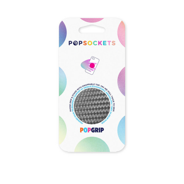 POPSOCKETS Carbonite Weave Avtagbart Grip med Ställfunktion