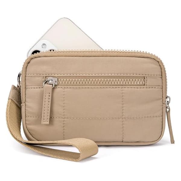 Stilfuld Khaki Clutchpung til Kvinder - Rummelig & Chic