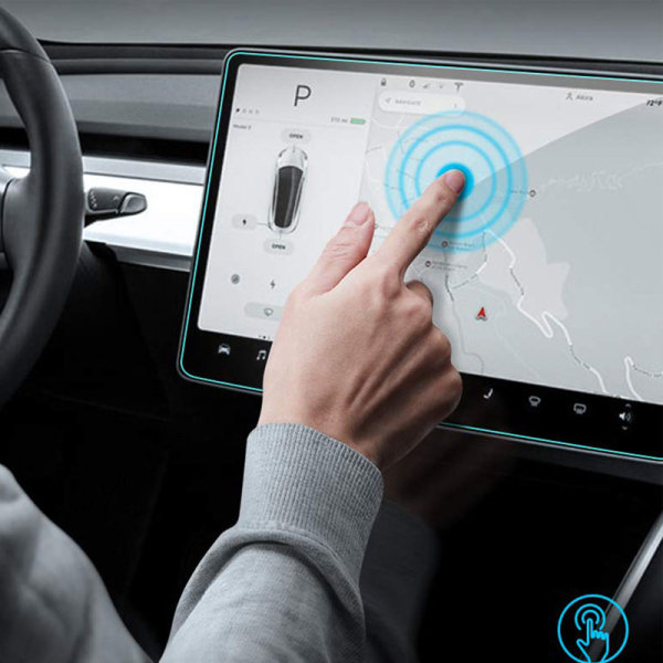 Skärmskydd i glas för bilnavigering för 2021-2023 Tesla Model Y 15-tum