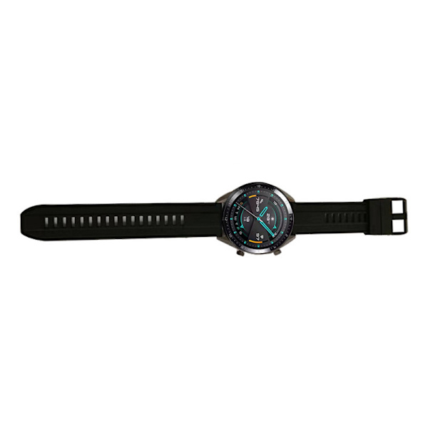 Silikoniranneke Huawei Watch GT2E/GT2:lle 46 mm/GT 46 mm Musta