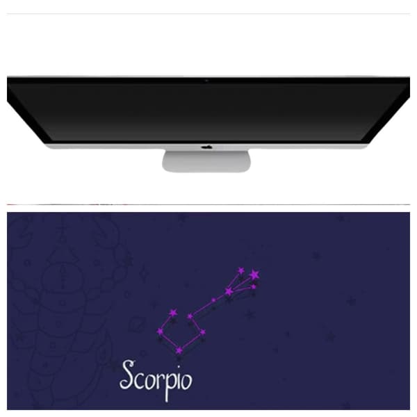 Scorpio Stjernetegn Musemåtte - Stor, Skridsikker og Komfortabel