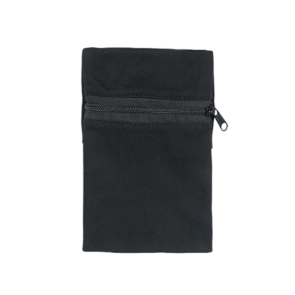 Nylon håndledspung til løb Black Black