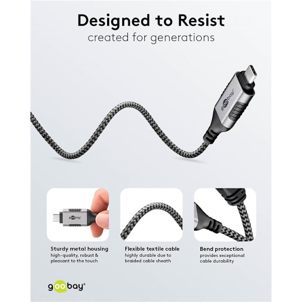 Ethernet-kabel USB-C™ 3.1 til RJ45, Slim, 1 m
