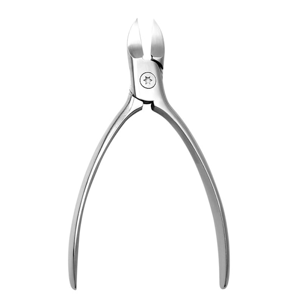 Specialiserad nagelbandssax med inbyggd fjädernäbbpincett Silver