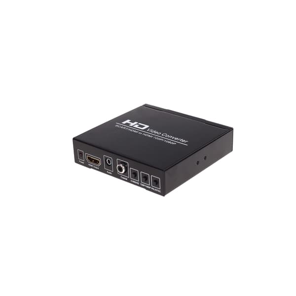 SCART+HDMI til HDMI HD Konverter og Switch Sort