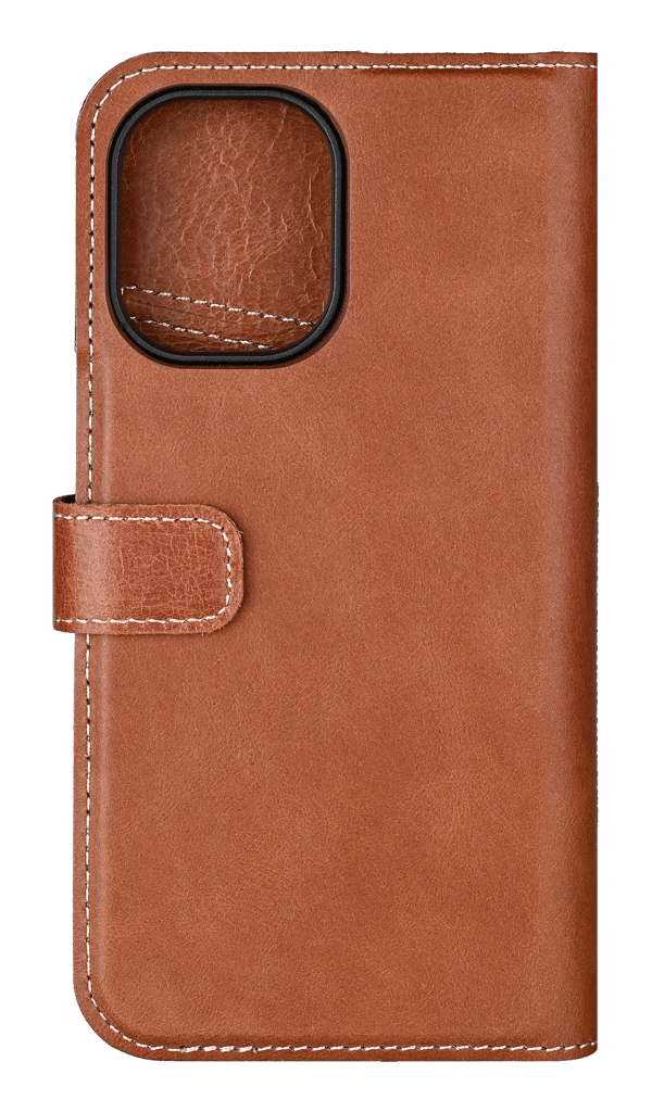 iPhone 16 leather Mag wallet, detachable, magnetic, brown