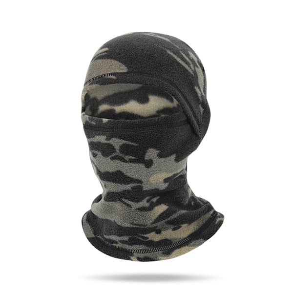 Fleece Cycling Balaclava - Tuulenpitävä ja lämmin Musta + Vihreä