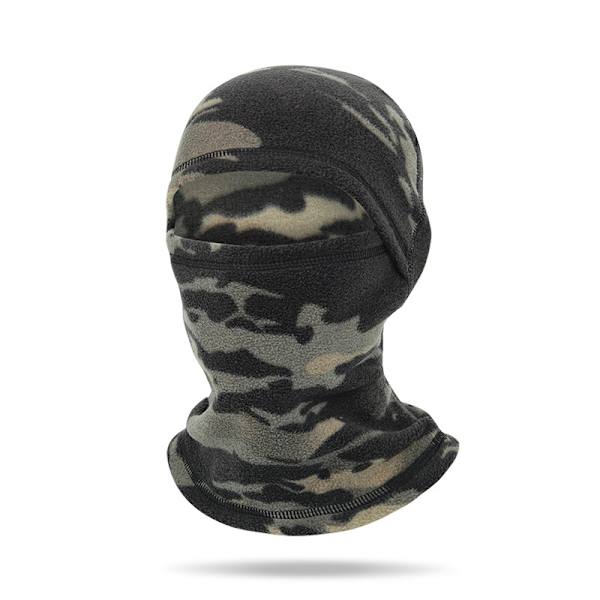Fleece Cycling Balaclava - Vindtät & Varm Svart + Grön