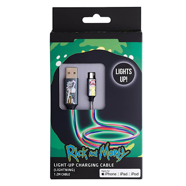 USB A till Lightning Light-Up 1,2m MFI Shock