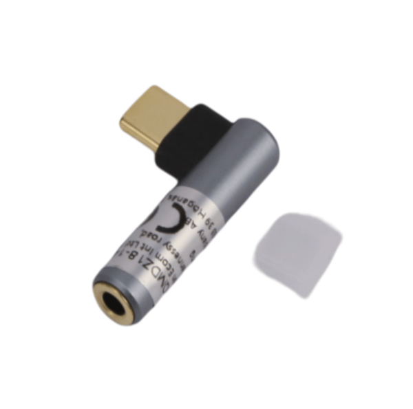 USB-C til 3,5 mm lydadapter til hovedtelefoner Black Black