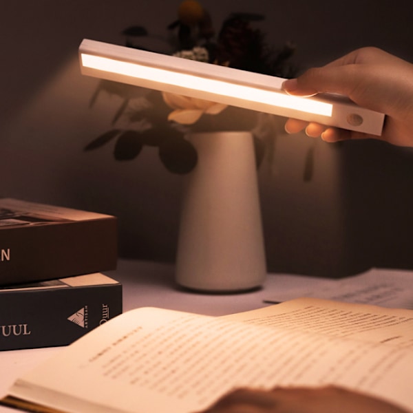 LED-ljuslist med rörelsesensor, 23,6 CM Underskåp Köksbelysning 4-pack Varm vit
