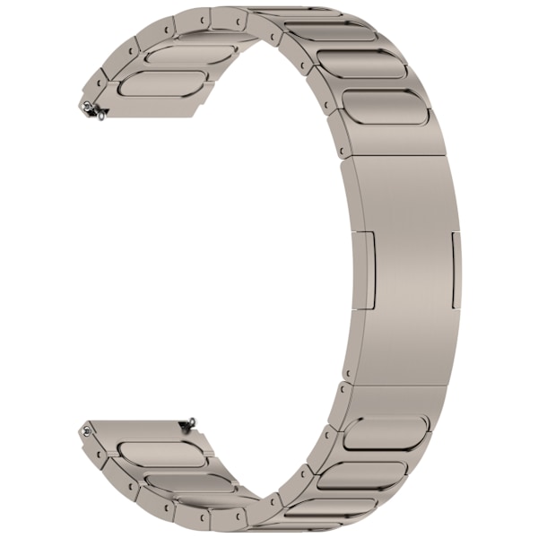Titanium klockarmband för 22 mm Smartwatch Fällbart lås Titan