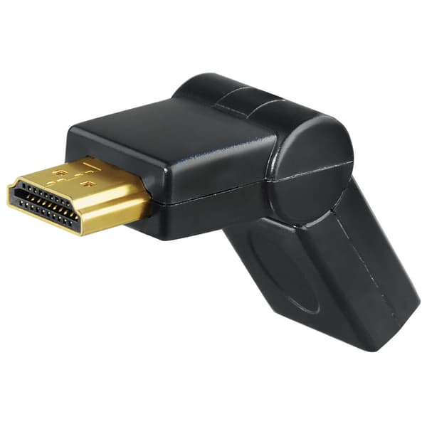HDMI Adapter Han-Hun 180° Sort Guldbelagt TL
