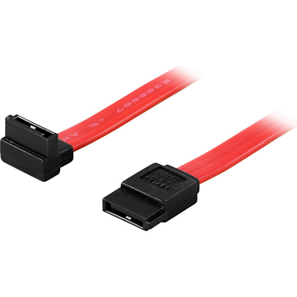 SATA/SAS cable, angled (up)-straight, 0.3m