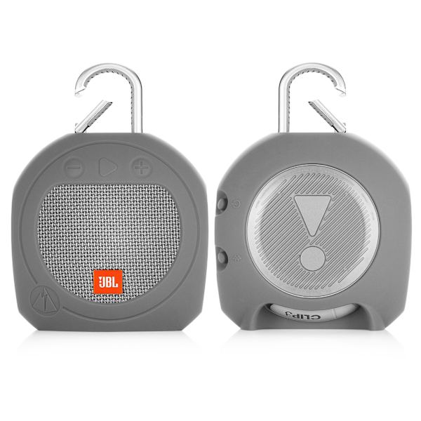 Silikonskyddsfodral för JBL CLIP3-högtalare Grå