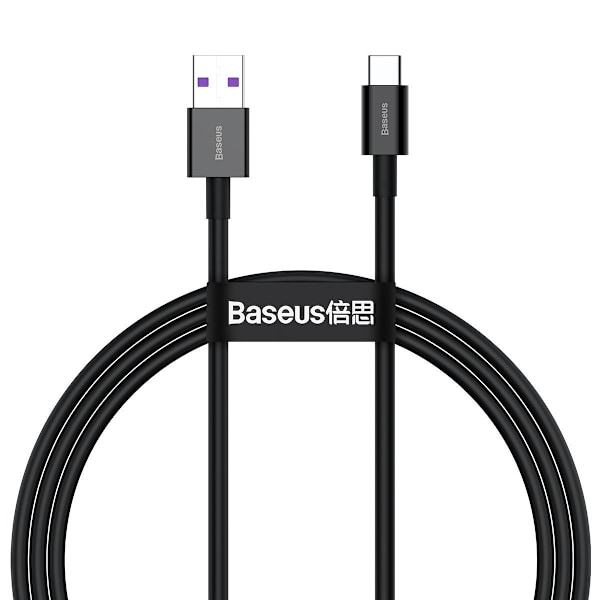 Baseus Superior Series-kabel USB till USB-C, 66W, 1m (svart)