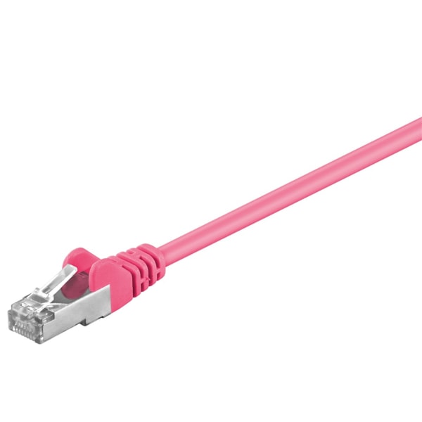Patchkabel CAT 5e, SF/UTP, magenta, 0,25 m