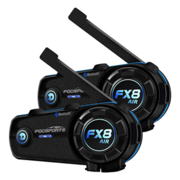 Fodsports FX8 Air motorcykel intercom tvåpack (svart)