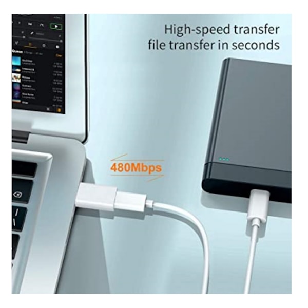 USB 3.0 (uros) - USB-C (naaras) sovitin Silver Silver