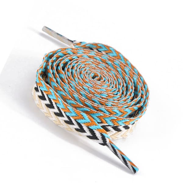 Litteät kengännauhat - 2 paria MultiColor MultiColor