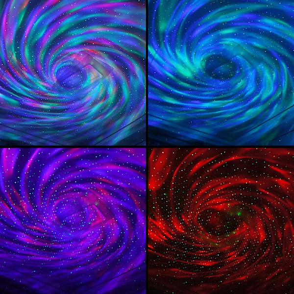 Galaxy-projektor / nattljus med stjärnhimmel