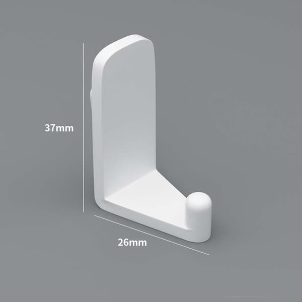 Mini Pegboard Hylde Tilbehør - 5 stk. Krog Sæt til Pegboard Dekoration, Køkken, Badeværelse, Studieværelse, Væg og Bordplade White White