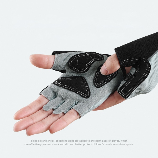 Halvfinger fitnesshandskar för kvinnor XL