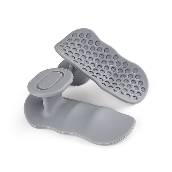Silikon Handflateskydd för Tyngdlyftning Grey Grey