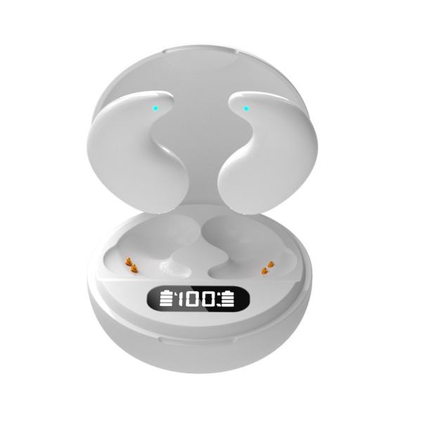 In-ear trådlösa hörsnäckor Bluetooth 5.3 högkvalitativt ljud batteridisplay Vit
