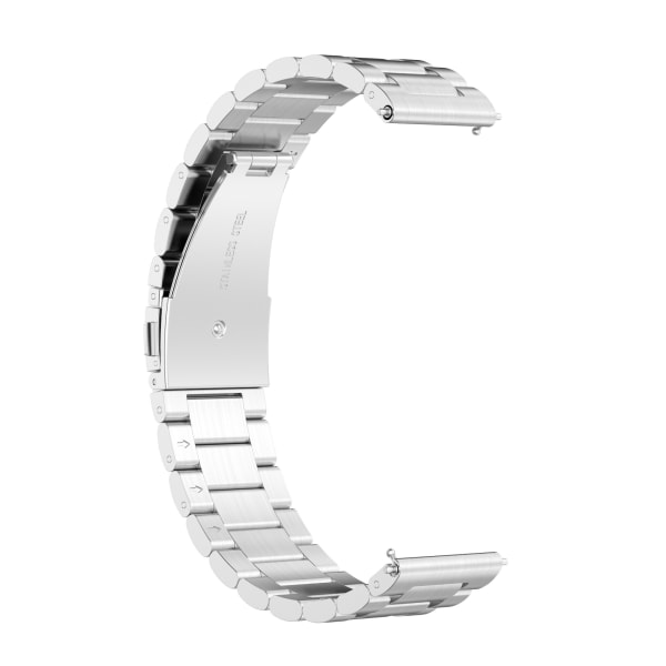 Klockarmband 22 mm Huawei Watch GT/Magic/TicWatch Pro rostfritt stål Silver