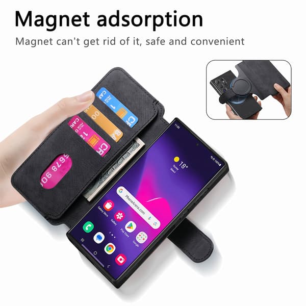 Magnetisk etui til Samsung - Sort Samsung Galaxy A25