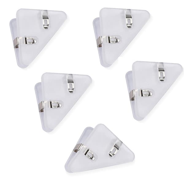 Multifunktionella Hörnklämmor - 10-pack, ABS-material, Förhindrar Böjning av Boksidor
