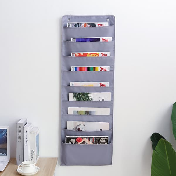 Oxford Book Storage Hængende Organizer, 9 Niveauer Grey Grey