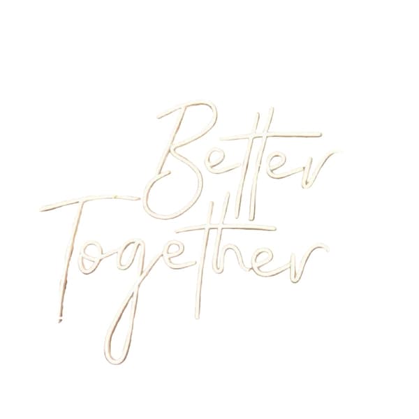 Better Together LED Neon Skylt - USB-driven Dekorativ Belysning för Fester & Heminredning