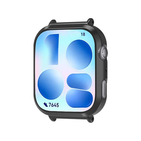 PC case shell kompatibelt med Huawei Band Fit 5 – præcis pasform til armbåndet, beskyttelse i PC-materiale, snap-on installation, flere farver Black Black