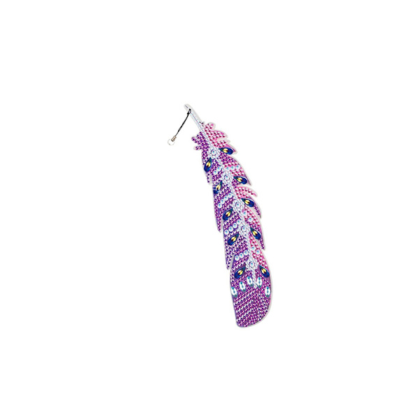 Fjäder Rhinestones bokmärke