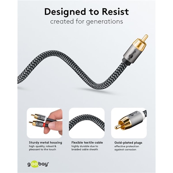 RCA-splitterkabel, 3 m