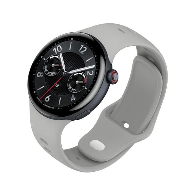 Stilfuld silikonerem til Vivo Watch 5 Grey Grey