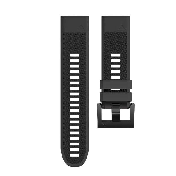Armband för Garmin klockor 22 mm Silikon Svart