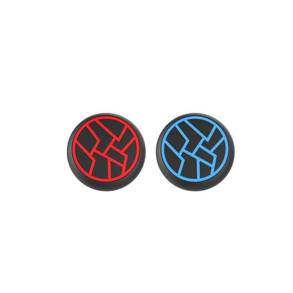 Silikone Tommelfingergreb til Nintendo Switch 2 - Forbedret Kontrol og Beskyttelse Red+Blue Red+Blue